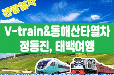 [청량리,양평역 출발]V-train&동해산타열차 정동진, 태백택시투어 1코스 (당일) [ 자유여행 ]