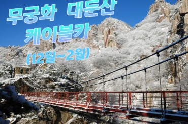 무궁화호 - 대둔산 구름다리 눈꽃 / 케이블카 설경 / 뿌리공원 / 하늘물빛정원 여행(당일) (12월~2월) 중식포함