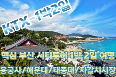 [KTX]핵심 부산1박2일 여행 (용궁사/해운대/태종대/자갈치)-★호텔형★ [서울역,대전역출발]