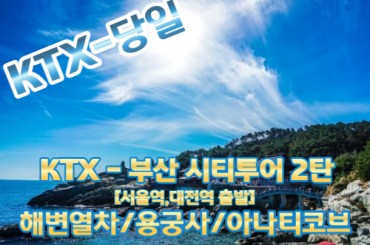 KTX [서울역,대전역 출발]- 부산시티투어(2탄) - 해운대 해변열차 / 용궁사 / 아난티코브 여행(당일) (중식제공).