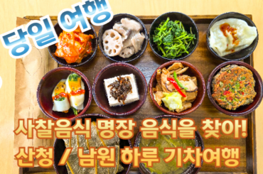 [ KTX -당일] 사찰음식 명장 음식을 찾아! 산청 / 남원 하루 기차여행 (당일) [용산역,광명역]