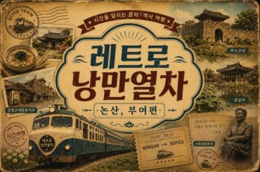 [특별열차 - 레트로낭만열차] 충남으로 떠나는 추억의 레트로 낭만 열차 [논산,부여편]  (당일)  [ 8월23일(일) ] [서울역,영등포역,수원역,천안역 ]